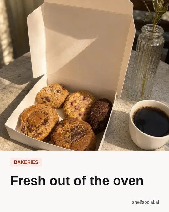 Idea card: Fresh out of the oven, for bakeries