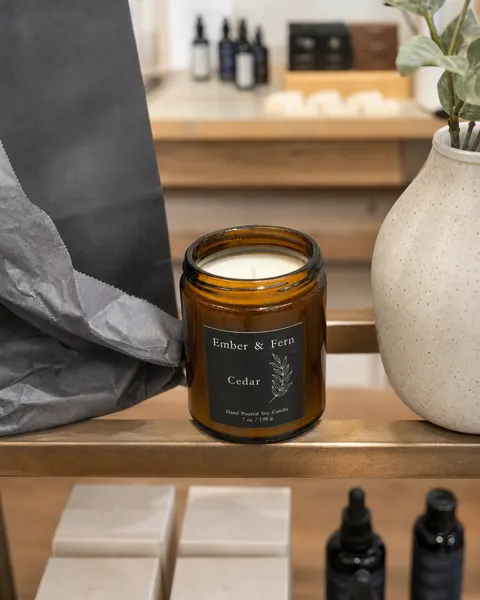 Boutique rail look: the same product shop rail, warm and inviting