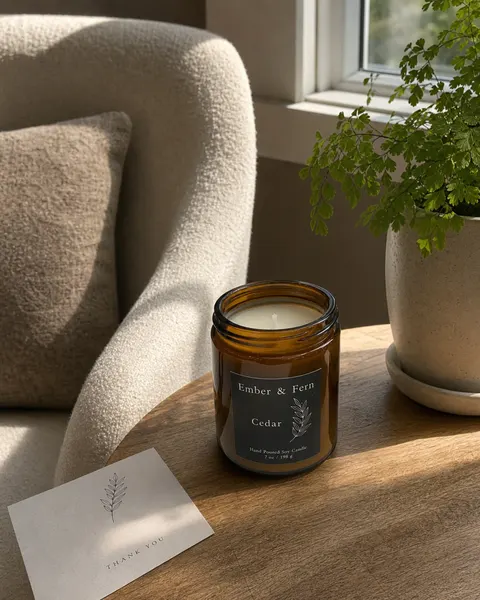 Styled corner look: the same product chair, plant, natural light