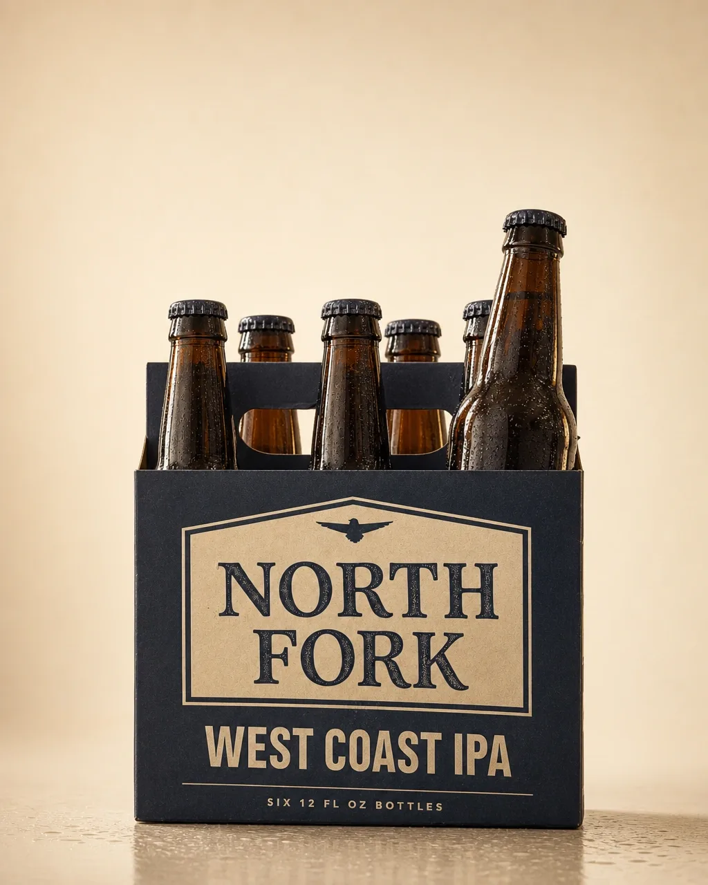 A finished Instagram post of a North Fork IPA six-pack on offer